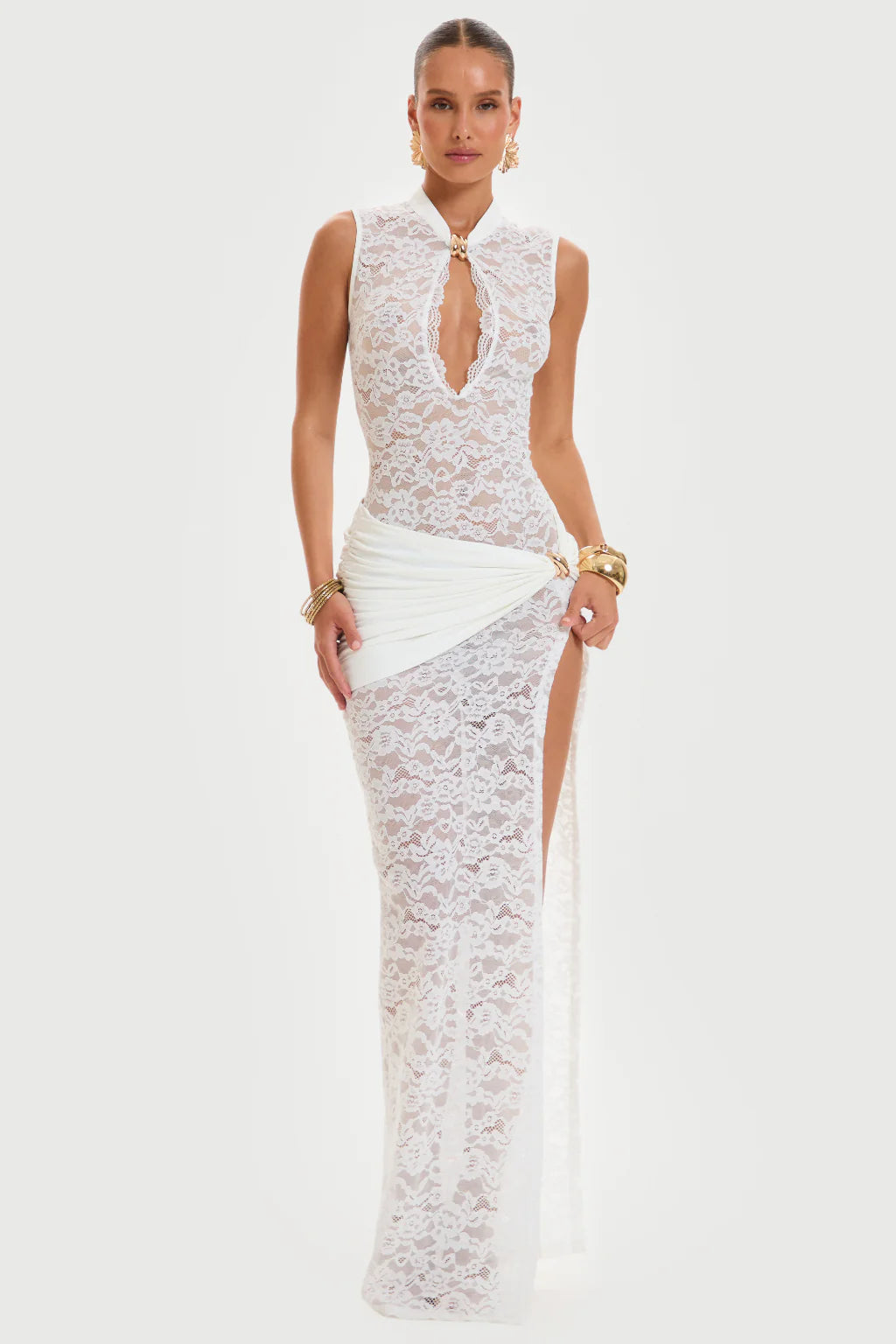 Ethereal Charm Lace Dress