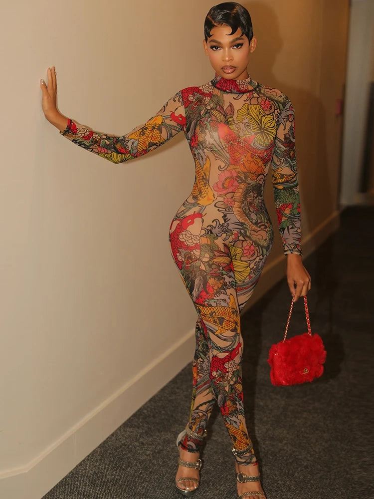 NovaThreadz Mesh Stunning Jumpsuits