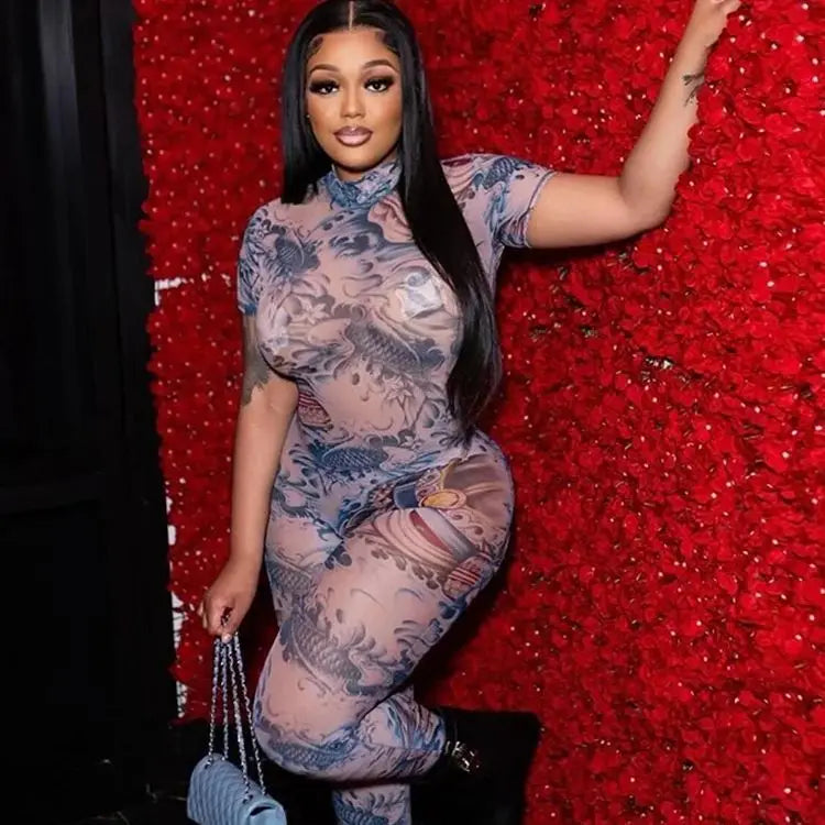 Macheda Serpentine Print Jumpsuit