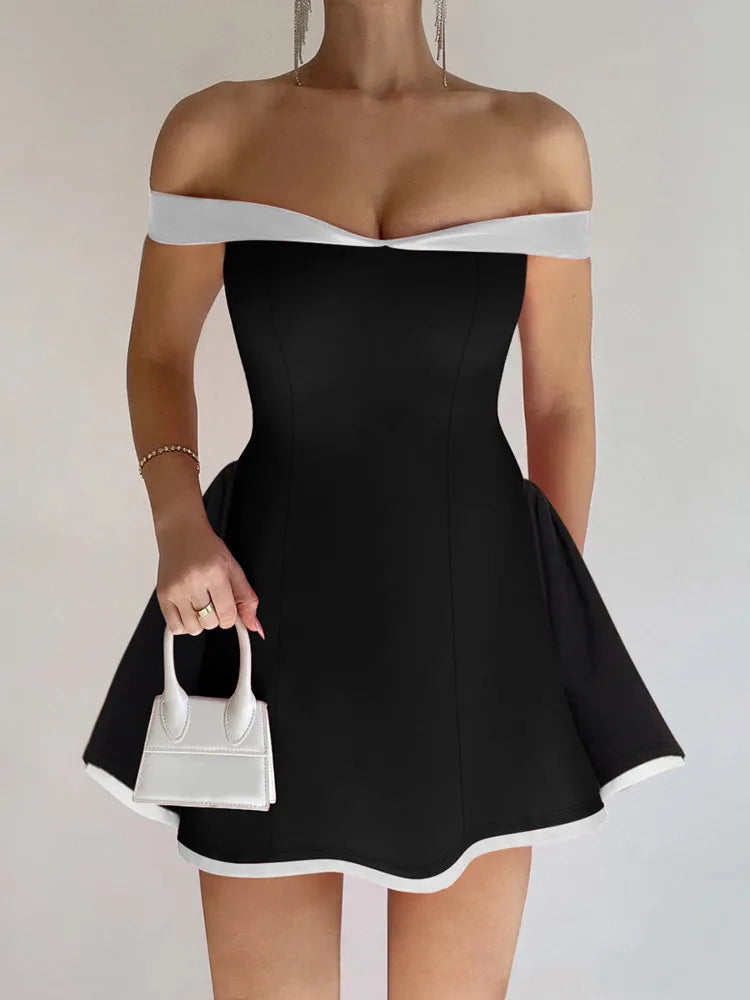 Nova Off-shoulder Strapless Sexy Mini Dress