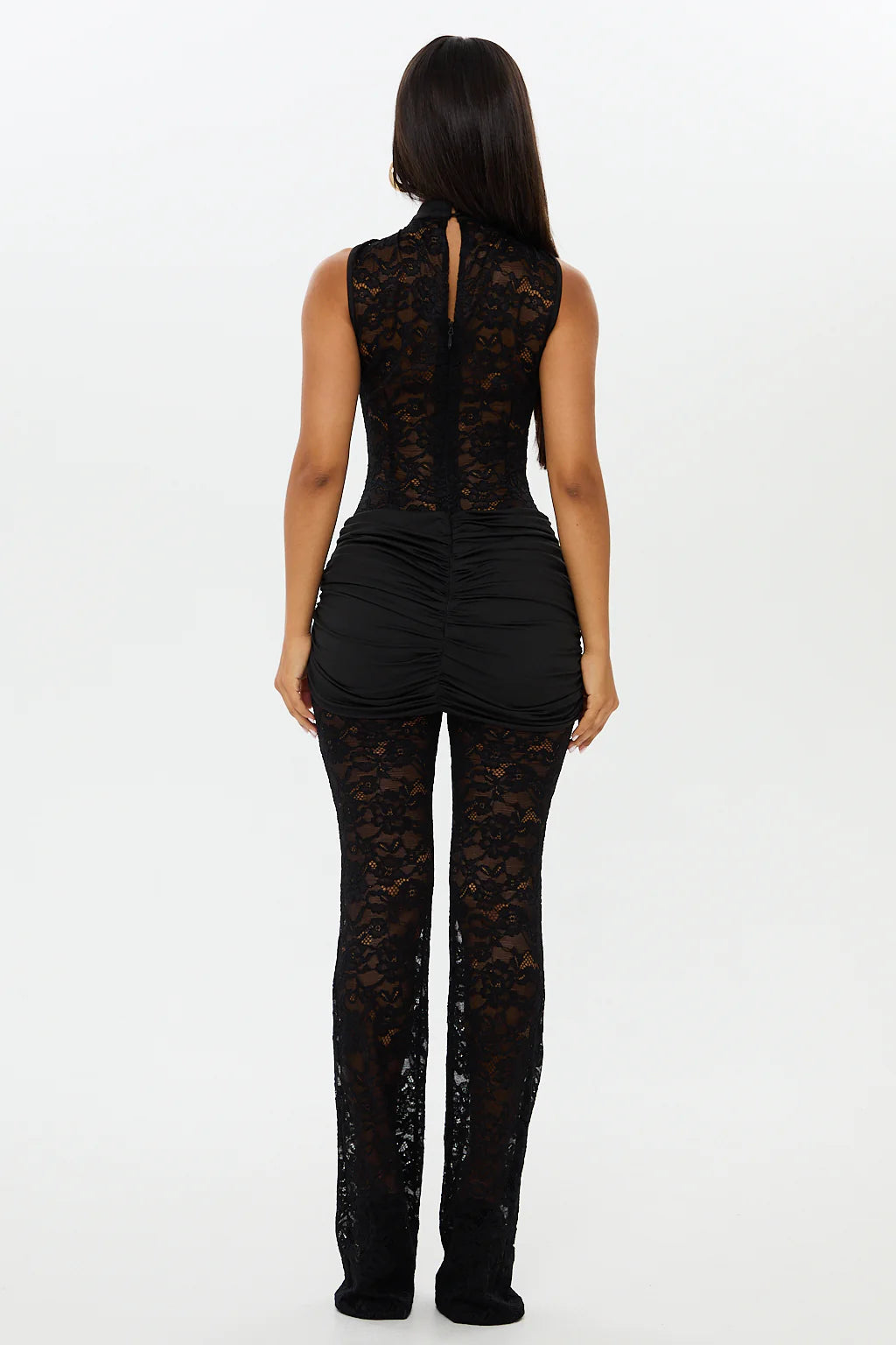 Golden Veil Lace Jumpsuit