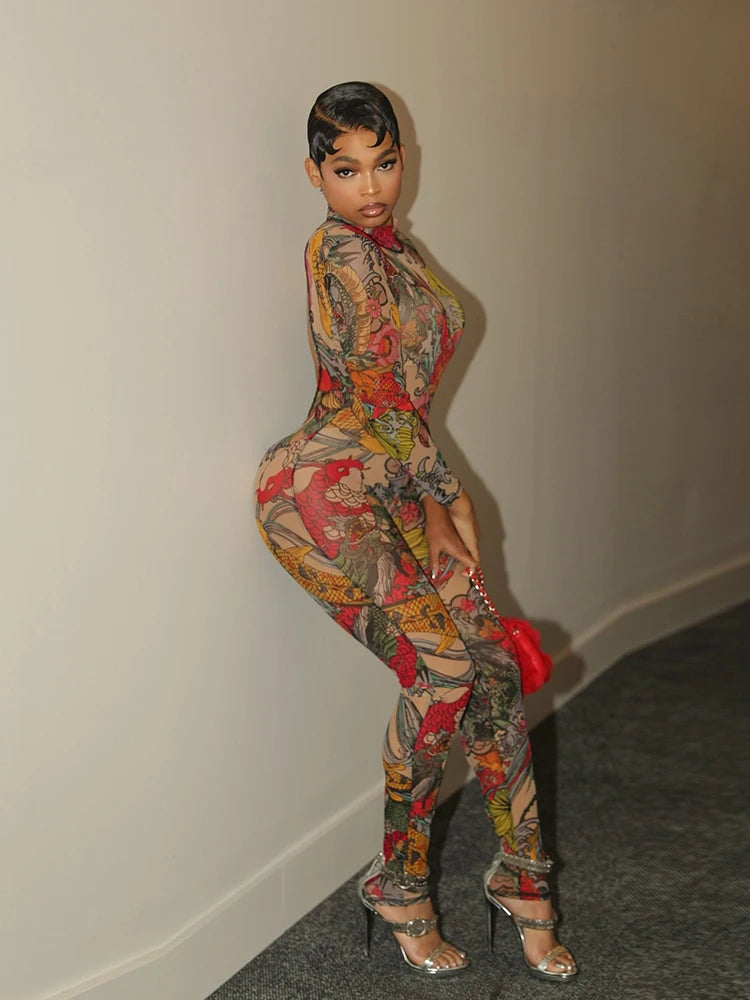 NovaThreadz Mesh Stunning Jumpsuits