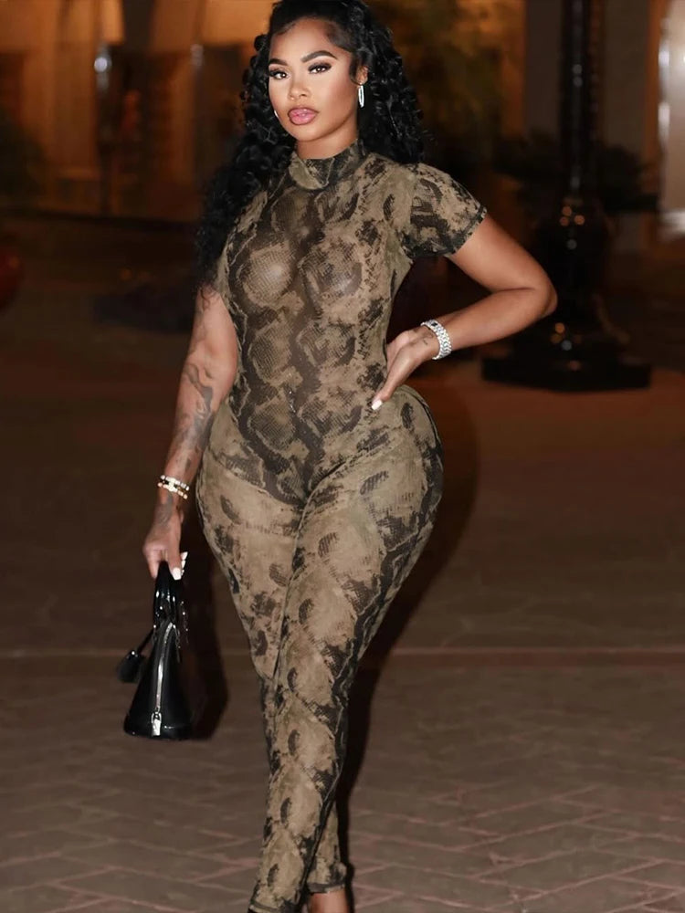 Macheda Serpentine Print Jumpsuit