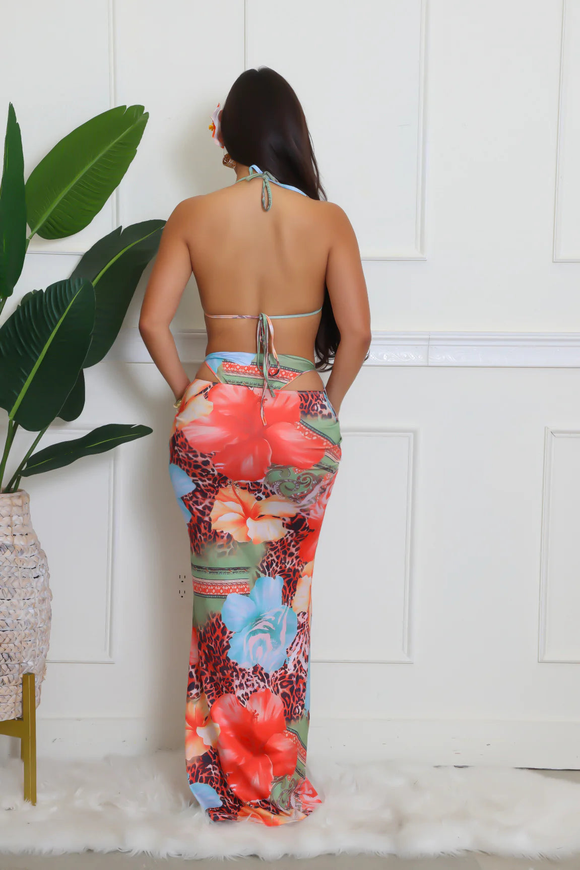 Dorry 3pc Shared Sunsets Swim Set Suits Summer