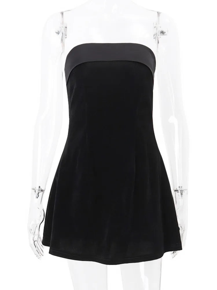 NovaThreads Strapless Backless Sexy Mini Dress