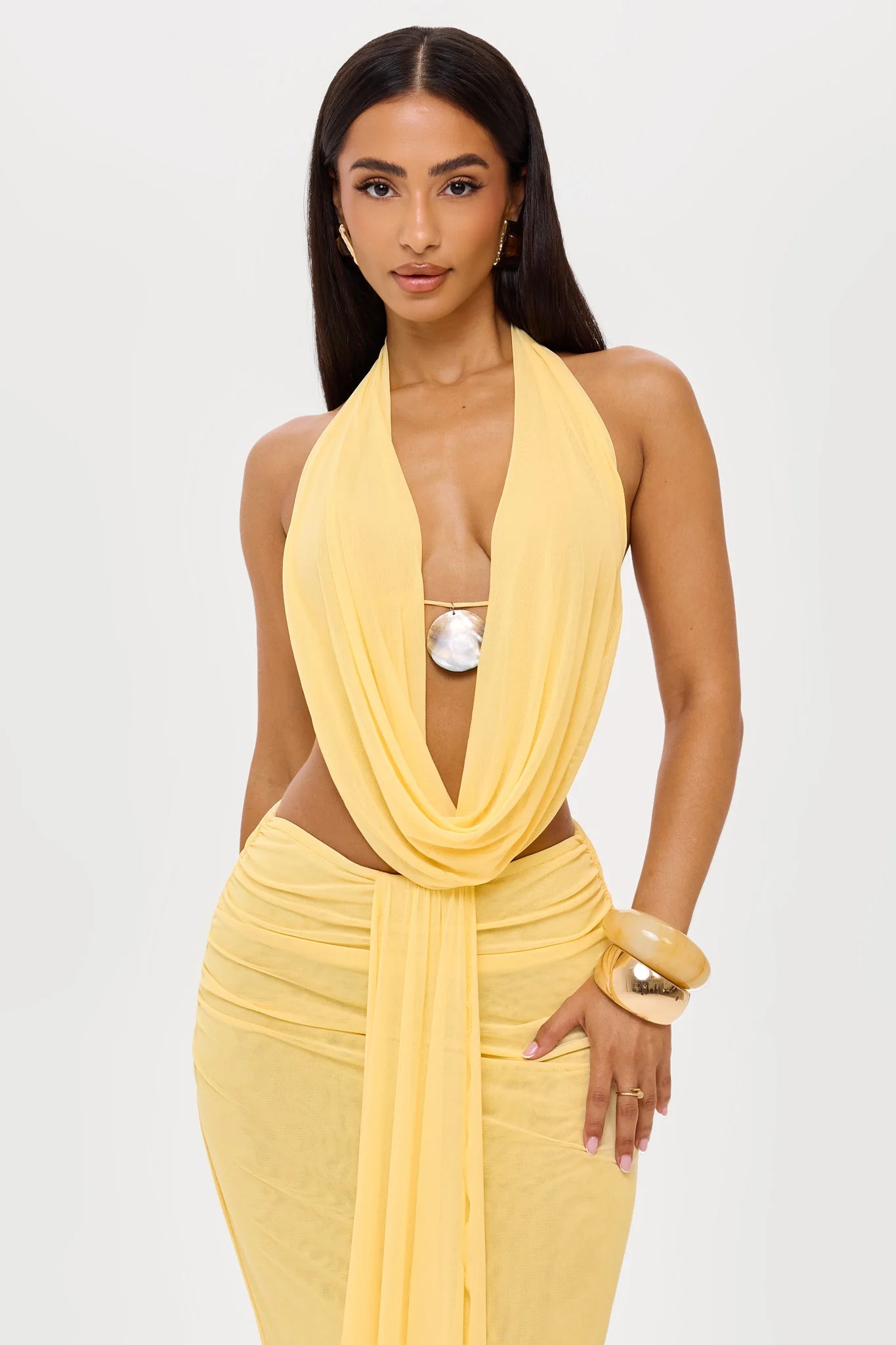 Oceana Pearl Mesh Top