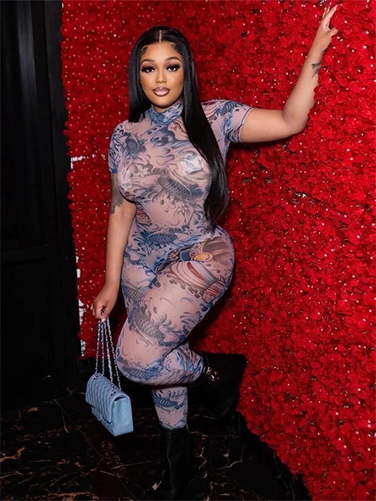 Macheda Serpentine Print Jumpsuit