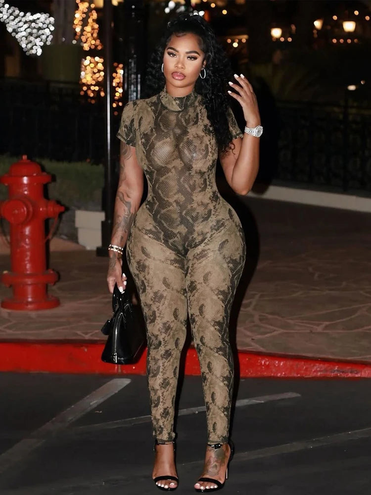 Macheda Serpentine Print Jumpsuit